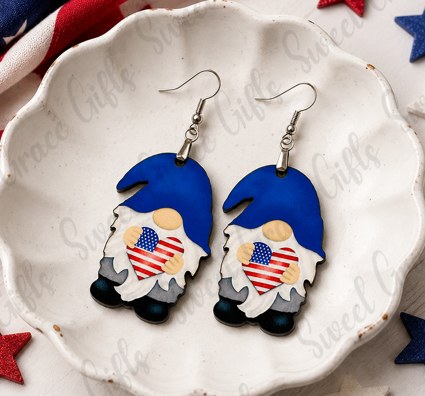🌴 South Carolina Flag Earrings | Palmetto Tree Teardrop Earrings | SC State Pride Jewelry | South Carolina Gift for Women (Copy)