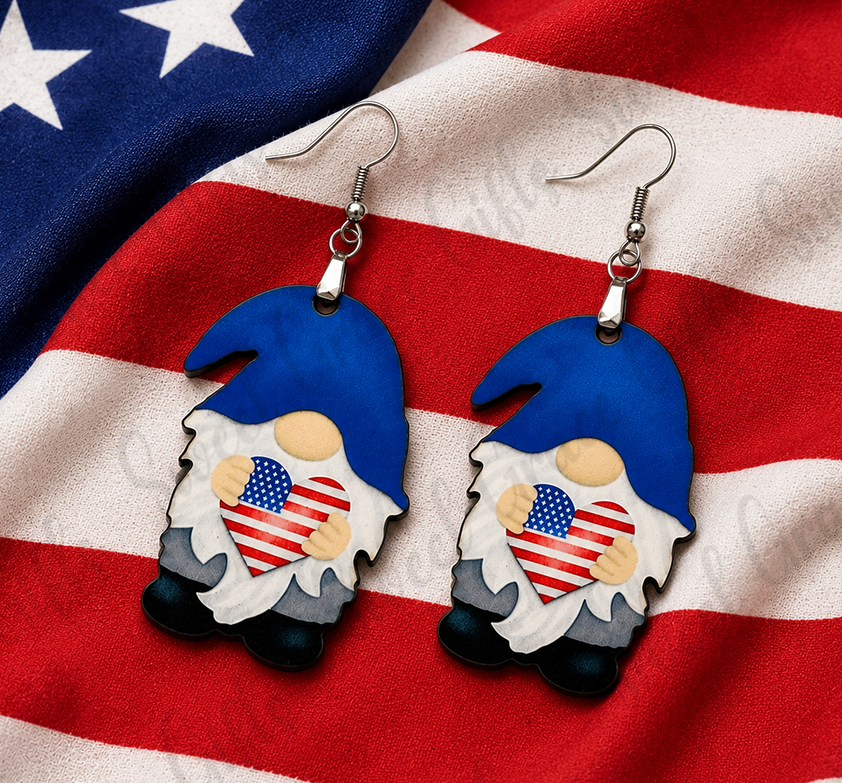 🌴 South Carolina Flag Earrings | Palmetto Tree Teardrop Earrings | SC State Pride Jewelry | South Carolina Gift for Women (Copy)