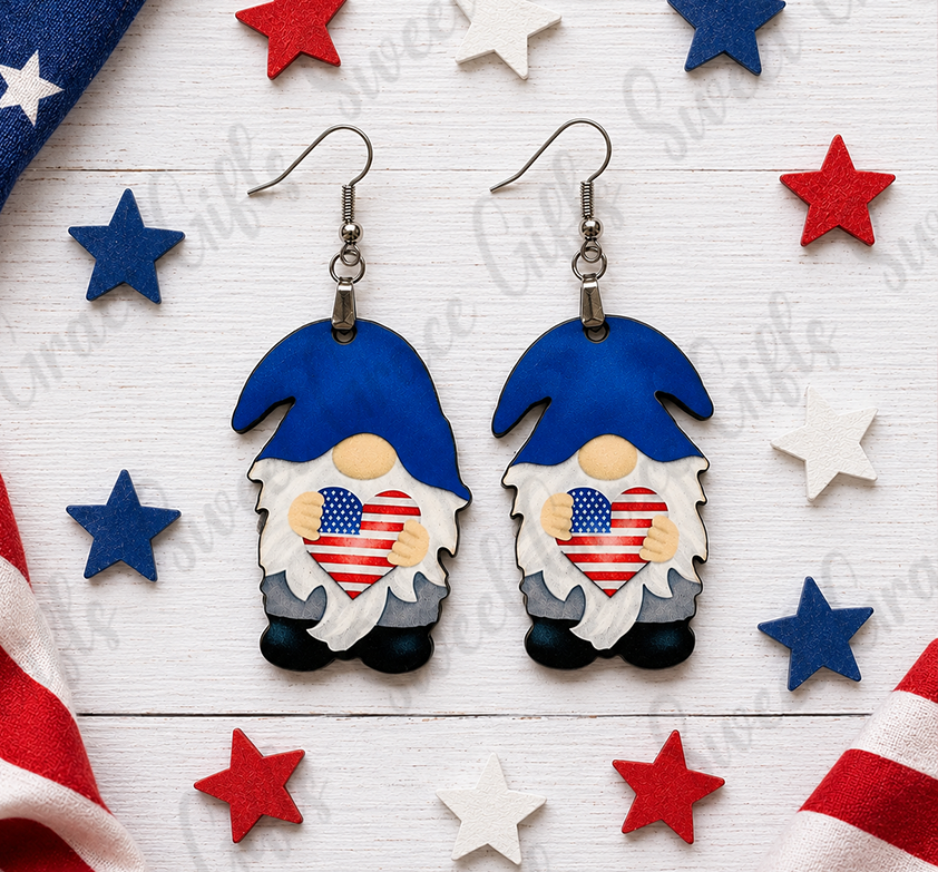 🌴 South Carolina Flag Earrings | Palmetto Tree Teardrop Earrings | SC State Pride Jewelry | South Carolina Gift for Women (Copy)