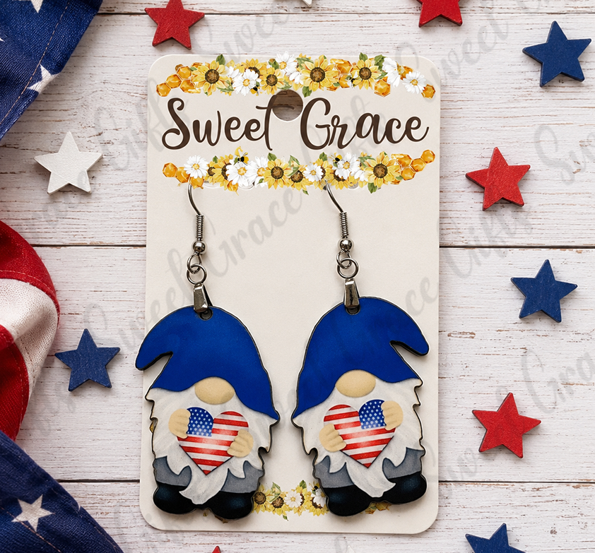 🌴 South Carolina Flag Earrings | Palmetto Tree Teardrop Earrings | SC State Pride Jewelry | South Carolina Gift for Women (Copy)
