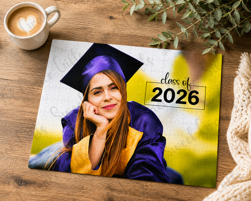 Personalized Graduation Puzzle 2026, Custom Grad Photo Puzzle, Senior Keepsake Gift, Class of 2026 Graduation Gift, Picture Puzzle for Graduate
