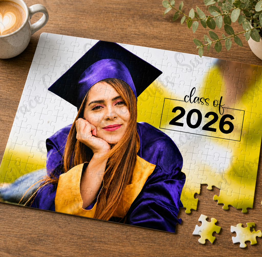 Personalized Graduation Puzzle 2026, Custom Grad Photo Puzzle, Senior Keepsake Gift, Class of 2026 Graduation Gift, Picture Puzzle for Graduate